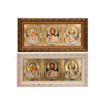 Икона Триптих в багете (уп.1шт.)