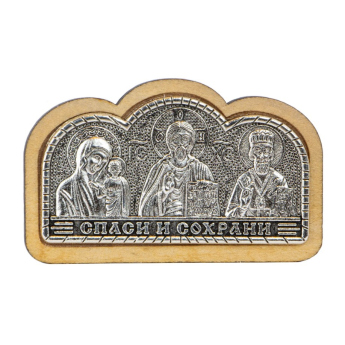 Триптих металл в  дереве (уп.10шт.)