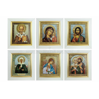 Икона в белом багете, 18*20см (уп.1шт.)