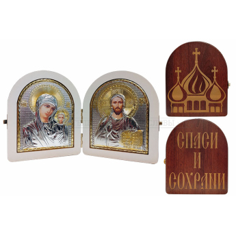Складень Арка дерево с ризой, 14*17см.(уп.1шт.) 
