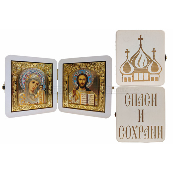 Складень дерево с ризой, белый 13*14,5см.(уп.1шт.) 