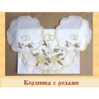 Венчальный набор "Цветочная гирлянда" (бязь)