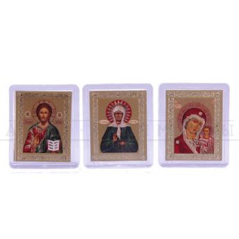 Икона авто в пластике, в ассорт. (уп.25шт.)